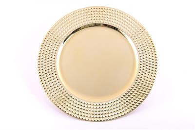 SOTTOPIATTO LUX MIRROR IN PLASTICA D.33CM COLORE ORO