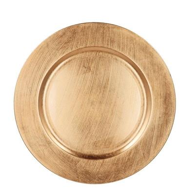 SOTTOPIATTO TONDO PLASTICA 33 CM ORO