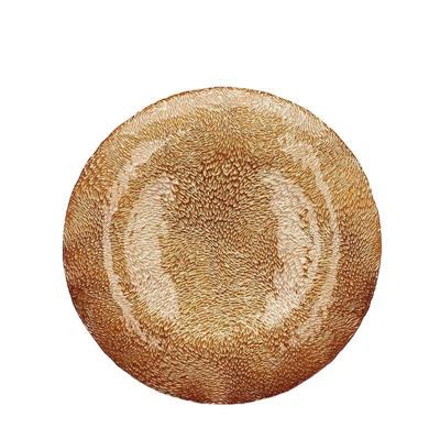 SOTTOPIATTO IN VETRO ORO 32 CM