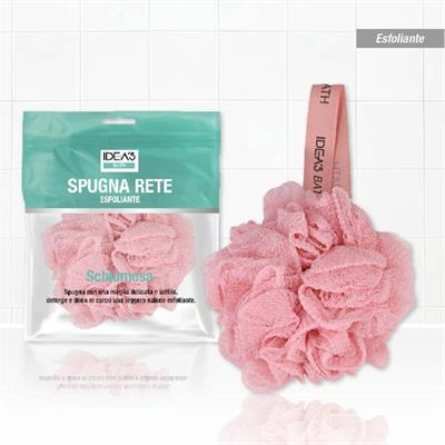 SPUGNA BAGNO RETE COLORE ROSA