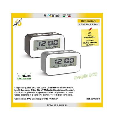 SVEGLIA LCD SMART THICK 2 COLORI ASS