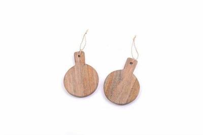 TAGLIERE MONOPORZIONE TONDO IN LEGNO 14X10XH1CM