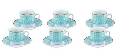 TAZZA CAFFE' CON PIATTINO TINDARI CONF.6PZ