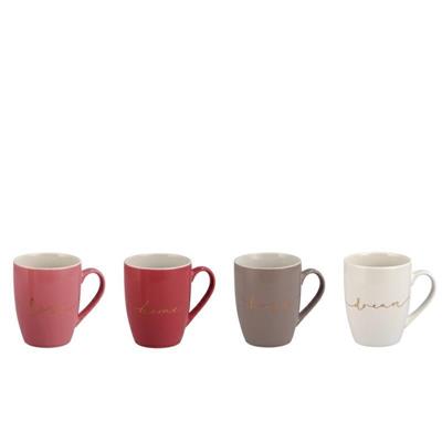 TAZZA MUG POETRY 330 ML 9 X H11 CM 4 COLORI ASS