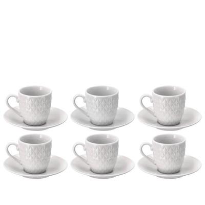 TAZZA CAFFE' PORCELLANA SET 6 PZ