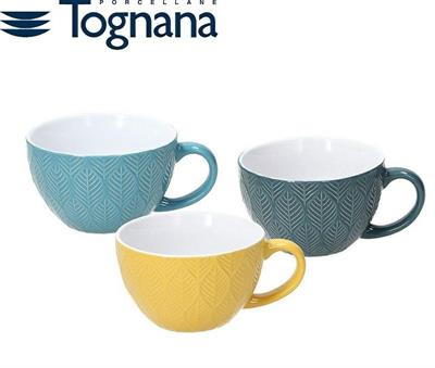 TAZZA COLAZIONE 360 CC RELIEF MAYA COLORI ASS
