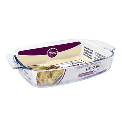 TEGLIA IN VETRO GRANDE ELIPSE 38X25,4CM