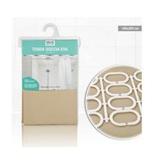 TENDA DOCCIA EVA 180 X 200 CM CREAM