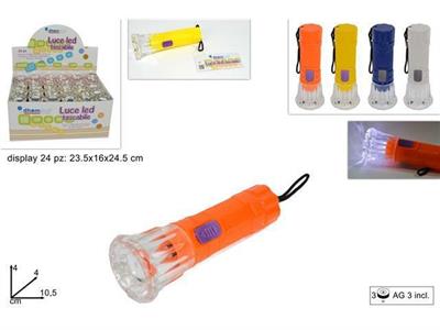 TORCIA LED TASCABILE COLORI ASS.