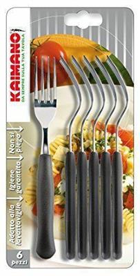 FORCHETTA ITALICUS CONF. 6PZ COLORE NERO