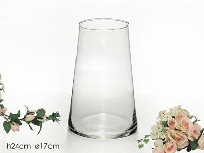 VASO VETRO SVASATO 17 X H24 CM