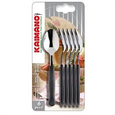 CUCCHIAIO ITALICUS CONF. 6 PZ COLORE NERO