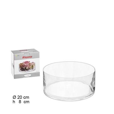 VASO IN VETRO 20X20X8CM