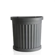 VASO ROMA CON SOTTOVASO 27 X 52 X H49 CM 35 LT GRIGIO