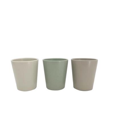 VASO LISCIO VERDE / SALVIA / GRIGIO D. 14 X H16 CM