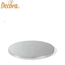 VASSOIO SOTTOTORTA CARTONE RIVESTITO SILVER D. 38 X H 1,2 CM
