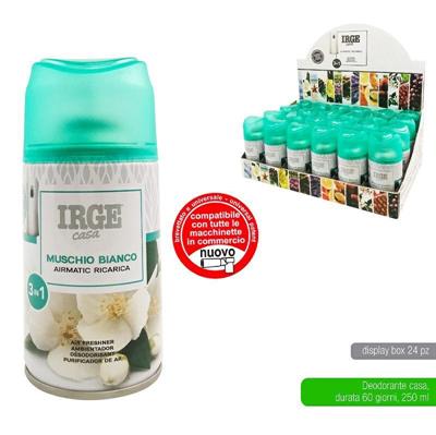 DEODORANTE IRGE 250 ML MUSCHIO BIANCO AUTOMATIC REFILL