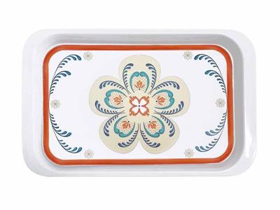 VASSOIO MELAMINA 23 X 16 X 2 CM DECORO SUMMER