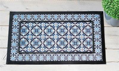 ZERBINO POLIESTERE CON GOMMA 45X76CM 4DECORI ASS.