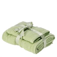 ASCIUGAMANO WIDA SET 2 PZ 40 X 55 / 55 X 100 VERDE