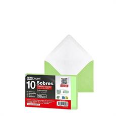 BUSTA DA LETTERA 9X14 CM CONF.10PZ VERDE