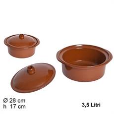 TEGAME COCOTTE IN TERRACOTTA 3,5LT 28CM