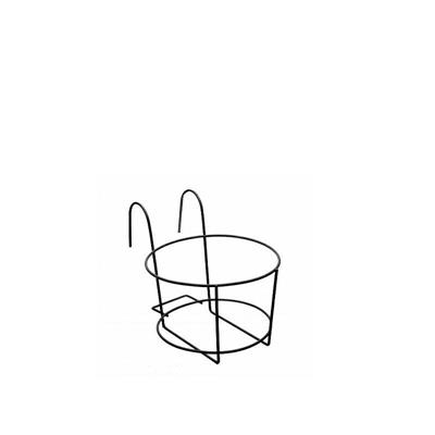 FIORIERA PIATTINO TONDA 25CM COLORE NERO