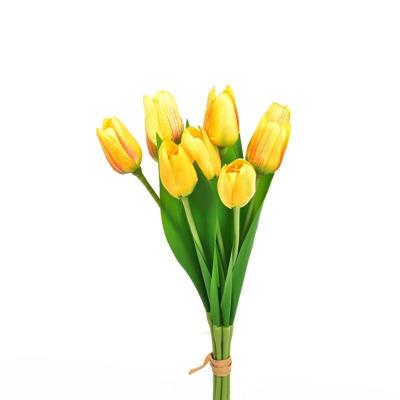 FIORE BOUQUET 9 TULIPANI 37 CM GIALLO