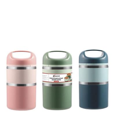 PORTAVIVANDE ACCIAIO MODERN DOPPIO 0,93 LT TONDO COLORI ASS