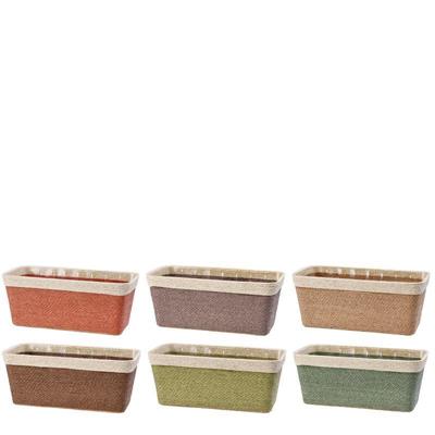CASPO PORTAPIANTA CARTA E PLASTICA 24 X 12 X H10 CM ASS