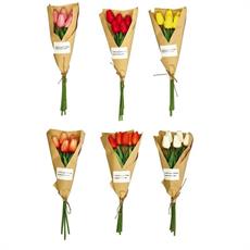 FIORE BOUQUET TULIPANI REAL TOUCH 5 FIORI 36 CM ASS