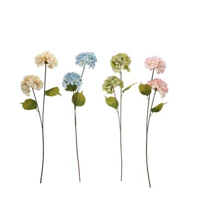 FIORE ORTENSIA 2 FIORI 80 CM 4 COLORI ASS