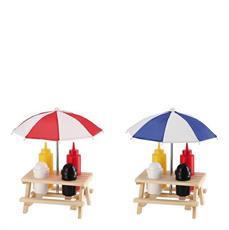 SET MENAGE SALSE/SALE/PEPE 19 X 17 X H11 CM 2 ASS