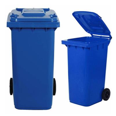 BIDONE CARRELLATO RACCOLTA DIFFERENZIATA 120 LT BLU