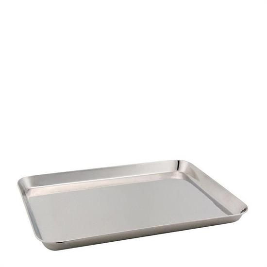 VASSOIO DA VETRINA ACCIAIO INOX 29 X 22 CM