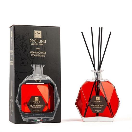 PROFUMATORE CON BACCHETTI 700 ML MELOGRANO ROSSO