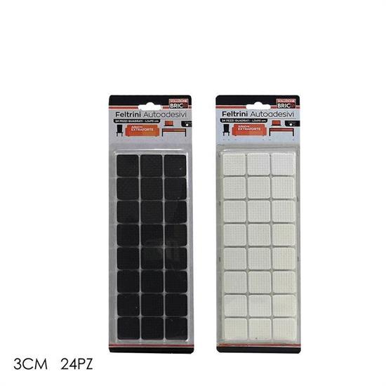FELTRINI QUADRATI MEDI CONF. 24 PZ 2 COLORI ASS