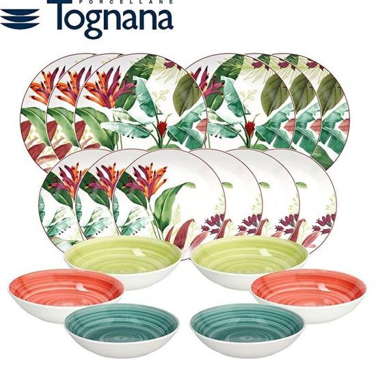 PIATTO SERVIZIO 18 PZ MADISON TROPICALIA