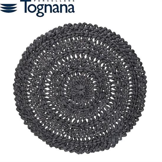 TOVAGLIETTA PLACEMAT PEGGY NERO D. 38 CM