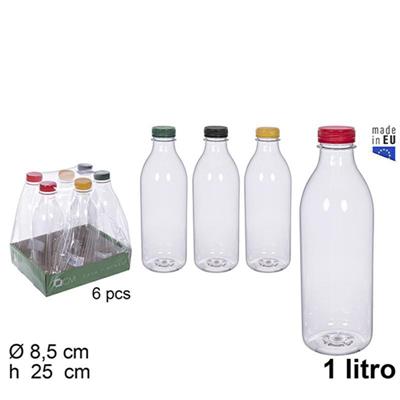BOTTIGLIA IN PLASTICA PET TRASPARENTE 1 LT