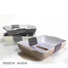 PIROFILA RETTANGOLARE 32 X 22 X H 6,5 CM COLORI ASS