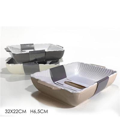 PIROFILA RETTANGOLARE 32 X 22 X H 6,5 CM COLORI ASS