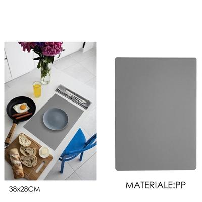 TOVAGLIETTA CON ANTISCIVOLO 38 X 28 CM COLORE GRIGIO