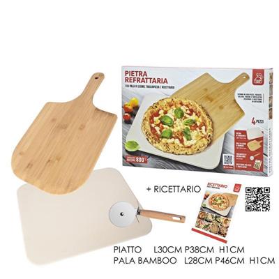 SET PIETRA REFRATTARIA CON PALA BAMBOO