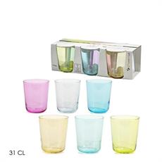 BICCHIERE OTTO COLORATI 31 CL CONF. 6 PZ