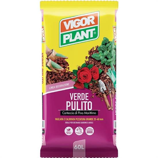 CORTECCIA DI PINO MARITTIMO VERDEPULITO 25-40MM 60 LT