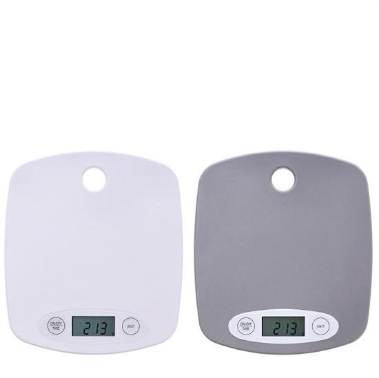 BILANCIA CUCINA 5 KG 19 X 17 X H 2 CM 2 COLORI ASS
