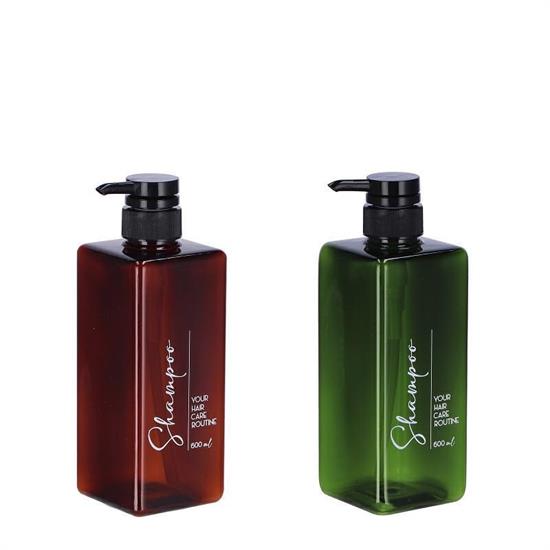 DISPENSER IN PLASTICA 600 ML 7 X 7 X H 20 CM 2 COLORI ASS