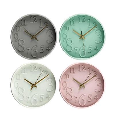 OROLOGIO DA PARETE IN PLASTICA D. 21,5 CM 4 COLORI ASS