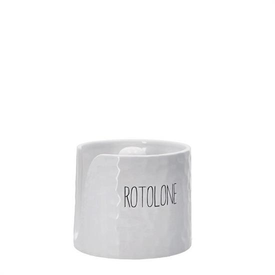 PORTAROTOLO CERAMICA D. 14 X 5 X H 12 CM